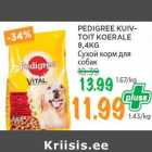 PEDIGREE KUIVTOIT KOERALE 8,4KG 