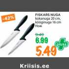 Allahindlus - FISKARS NUGA
kokanuga 20 cm, 
kööginuga 16 cm
