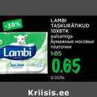 LAMBI 
TASKURÄTIKUD 
10X6TK 
palsamiga