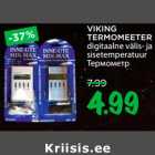 VIKING 
TERMOMEETER 
digitaalne välis- ja 
sisetemperatuur