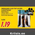 Allahindlus - IMMAGINE CLEO TOP 20 DEN
SUKKPÜKSID
NAISTELE