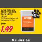 ACME EKRAANIPUHASTUSLAPID
TOPSIS 50 TK