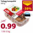 Tallegg kanapallid
500 g