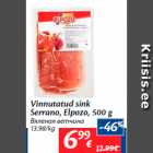 Vinnutatud sink 
Serrano, Elpozo, 500 g
