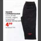 Naiste capriretuusid