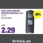 DOVE CLEAN COMFORT
DUŠIGEEL MEESTELE 400ml