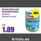 REGINA SUPER CLEAN
MAJAPIDAMISPABER
kahekihiline