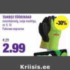TAMREX TÖÖKINDAD
neoonkäeselg, sooja voodriga,
nr. 9, 10