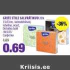 Allahindlus - GRITE STILE SALVRÄTIKUD 20tk
33x33cm, kolmekihilised,
roheline, oranž,
Orchidea Gold