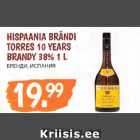 HISPAANIA BRÄNDI
TORRES 10 YEARS
BRANDY 38% 1 L