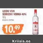 Allahindlus - LEEDU VIIN
SOBIESKI VODKA 40%
1 L