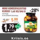 Allahindlus - MINU KONSERVEERITUD
KURGID 1,68 KG/840 G