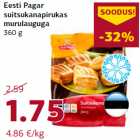 Магазин:Comarket,Скидка:Пирожки с копченой курицей и
зеленым луком
360 г