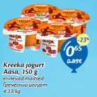 Kreeka jogurt
Aasa, 150 g

