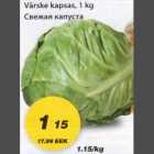 Värske kapsas