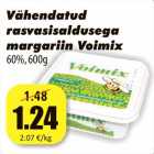 Allahindlus - Vähendatud
rasvasisaldusega
margariin Voimix
60%, 600g