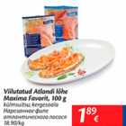 Магазин:Maxima,Скидка:Нарезанное филе атлантического лосося