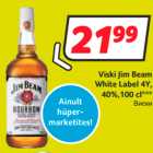 Allahindlus - Viski Jim Beam
White Label 4Y,
40%,100 cl***