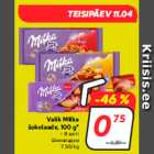 Valik Milka
šokolaade, 100 g*