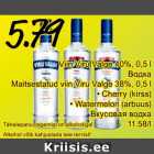 Allahindlus - Viin Viru Valge 40%, 0,5 l; Maitsestatud viin Viru Valge 38%, 0,5 l