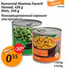 Allahindlus - Kanservid Maxima Favorit Herned, 420 g, Mais, 340 g