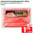 Allahindlus - Jahutatud lumekrabipulgad Vici, 250 g
