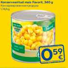 Konserveeritud mais Favorit, 340 g
