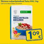 Täistera neljaviljahelbed Tartu Mill, 1 kg
