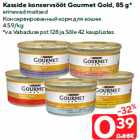 Kasside konservsööt Gourmet Gold, 85 g*

