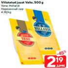 Viilutatud juust Valio, 500 g

