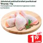 Allahindlus - Jahutatud pakitud broileri poolkoivad
Talupoja, 1 kg
