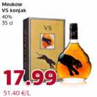Allahindlus - Meukow
VS konjak
40%
35 cl