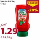 Allahindlus - Salvest ketšup
470 g