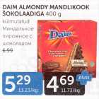 DAIM ALMONDY MANDLIKOOK ŠOKOLAADIGA 400 G