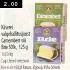 Käserei valgehallitusjuust Camembert või Brie