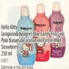 Hello Kitty šampoon&dušigeel Blue Candy Floss või Pink Banana&Coconut või Purple Wild Strawberry