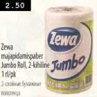 Allahindlus - Zewa majapidamispaber Jumbo Roll,2-kihiline