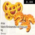 Artur küpsis Kirsinaeratus või Croissant