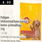 Pedigree täiskasvanud koera kuivtoit looma-ja linnulihaga