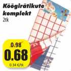 Allahindlus - Köögirätikute
komplekt
