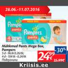 Allahindlus - Mähkmed Pants Mega Box, Pampers