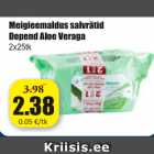 Meigieemaldus salvrätid Depend Aloe Veraga