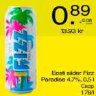 Alkohol - Eesti siider Fizz Paradise