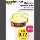 Магазин:Grossi,Скидка:Консервы Шпроты в масле 240г/168г/*6шт