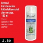 Depend kiiretoimeline küünelakieemaldi aloe veraga, 150 ml