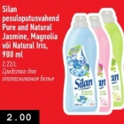 Silan pesuloputusvahend Pure and Natural Jasmine, Magnolia või Natural Iris, 900 ml