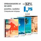 SPIRAALKAUSTIK A4 80 LEHTE 