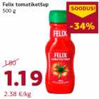 Felix tomatiketšup
500 g