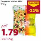 Магазин:Comarket,Скидка:Germund Mõnus Mix
300 g