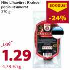 Nõo Lihavürst Krakovi
poolsuitsuvorst
270 g
